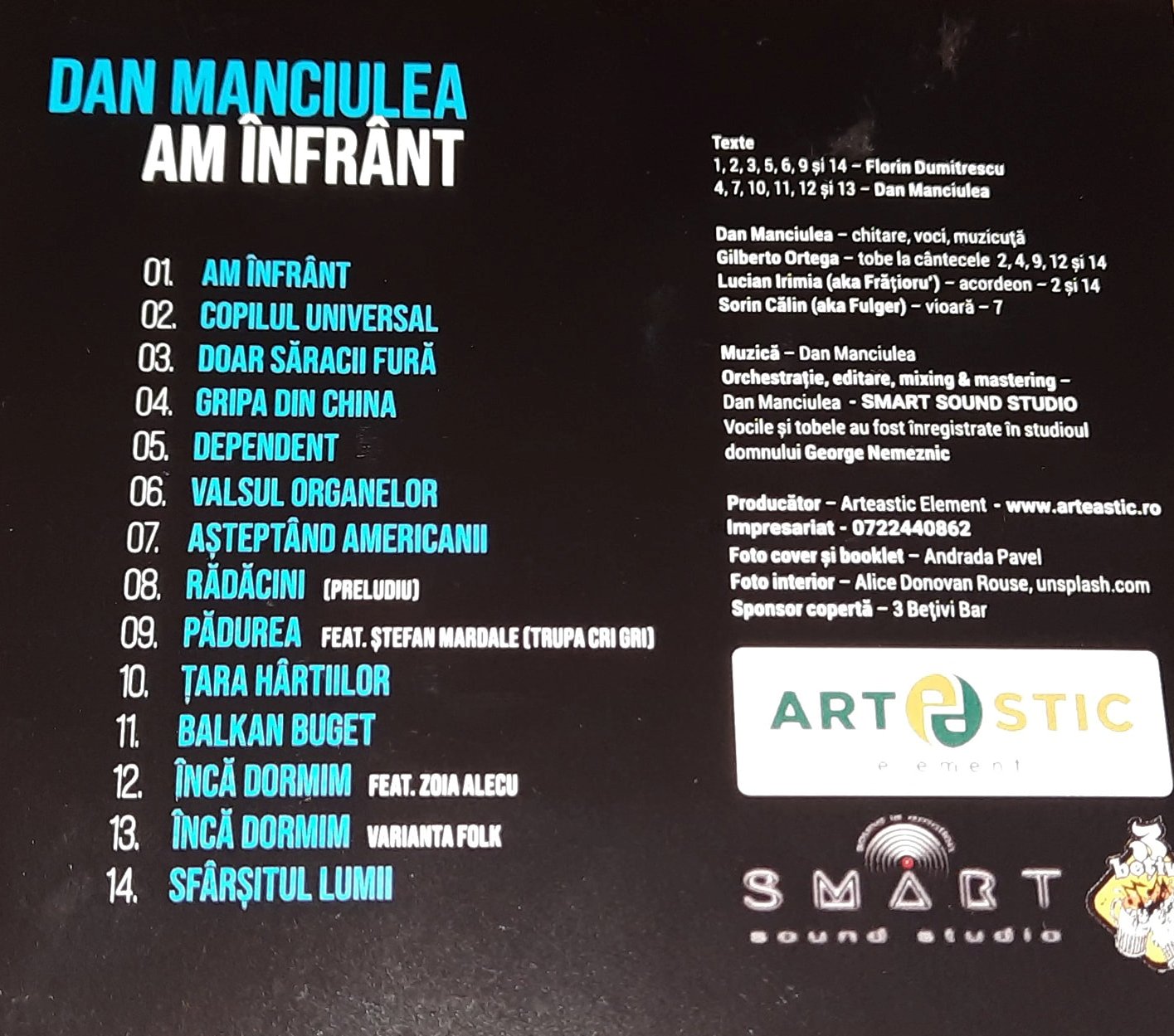 Lansare album ” Am infrant”- Dan Manciulea